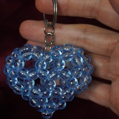 تصویر جاکلیدی قلب مرواریدی|Q08 