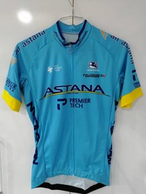 تصویر ست تی شرت و شورت دوچرخه سواری ASATNA آبی-مشکی 