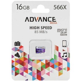 تصویر مموری ادونس مدیا 16 گیگابایت کلاس 10 HC مدل 566X memory Advance media 16 gb class 10 hc 556x