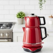 تصویر چای ساز قرمز مدل Demiks A332 کرکماز 