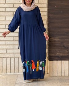 تصویر پیراهن ساحلی زنانه نخی مدل 7158 