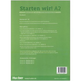 تصویر Starten Wir Sb&Wb A2 کتاب آلمانی اشتارتن ویر Starten wir A2 گلاسه