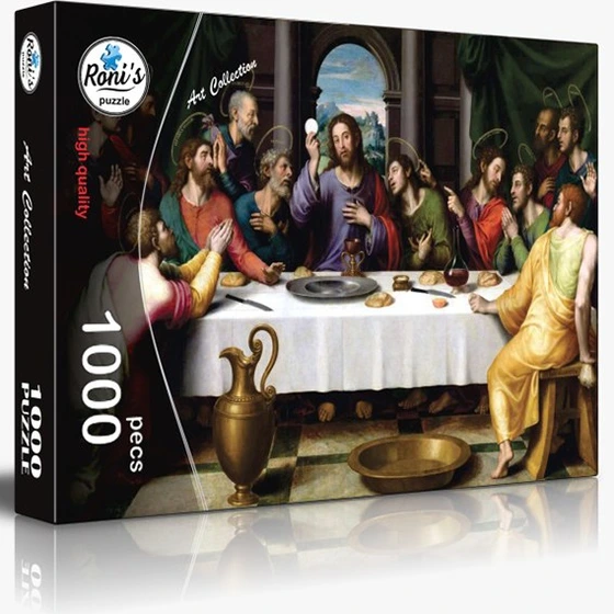 خرید و قیمت پازل 1000 تکه رونیز (Roni`s Puzzle) طرح شام آخر | ترب
