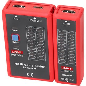 تصویر تستر کابل شبکه یونیتی مدل ut681 HDMI UNI-T UT681 HDMI Cable Tester