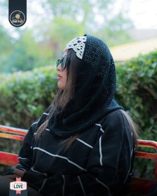 تصویر شال رینگی - کرم Loop Scarf