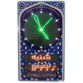 تصویر ساعت اذان گو مسجدی طرح محراب مدل Mehrab90 