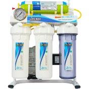 تصویر دستگاه تصفیه آب ۷ مرحله‌ای Life Max آنتی‌باکتریال پلاس با مخزن استیل تانک‌پک TP19 Life Max Plus 7-Stage Antibacterial Water Purifier – TankPac TP19