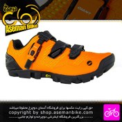 تصویر کفش دوچرخه سواری قفل شو کوهستان جاینت مدل فلو رنگ نارنجی Giant Bicycle FLOW MTB Shoes 