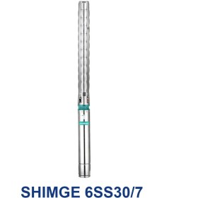 تصویر پمپ شناور 3 اینچ 78 متری 3 فاز شیمجه 6SS30/7 آبدهی بالا پروانه استیل 6SS30/7 Shimge submersible pump for deep well