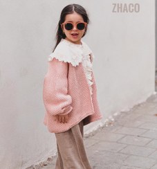 تصویر ژاکت جانا رنگ صورتی - سایز 