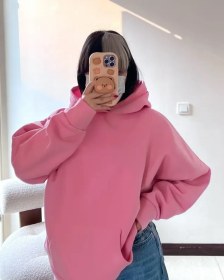 تصویر هودی دخترانه صورتی 
