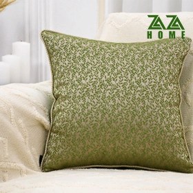 تصویر کوسن طرح برگ مغزی دوزی شده 