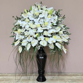 تصویر جام گل ارکیده بزرگ کد 27 