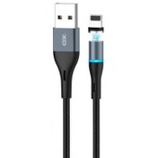 تصویر کابل شارژ سریع یواس‌بی به لایتنینگ مگنتی ایکس‌او به طول یک متر XO Magnetic USB cable lightning NB125 