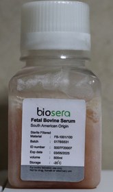 تصویر FBS (Fetal bovine serum ) برند بایوسرا 