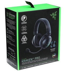 تصویر هدست گیمینگ بی‌سیم ریزر مدل Kraken V3 Pro ا Razer Kraken V3 Pro Wireless Gaming Headset Razer Kraken V3 Pro Wireless Gaming Headset
