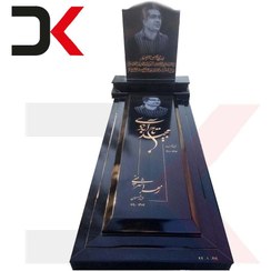تصویر سنگ قبر گرانیت مشکی برزیلی خاص کد 011 