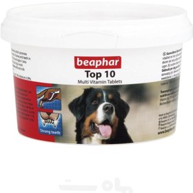 تصویر قرص مولتی ویتامین سگ تاپ تن بیفار 180 عددی Beaphar Top 10 Dog Multivitamins 