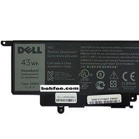 تصویر DELL Inspiron 13-7347 GK5KY Internal Laptop Battery باتری لپ تاپ دل Inspiron 13-7347 GK5KY داخلی اورجینال