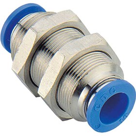 تصویر فیتینگ رابط تابلویی پنوماتیک با شیلنگ خور 6 میلیمتر سی دی سی CDC PMM 06 One-Touch Fittings Bulkhead union Connector