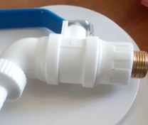 تصویر شیر حیاطی دسته گازی مغزی برنجی 