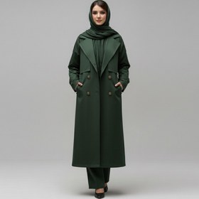 تصویر ترنچ کت بلند 