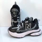 تصویر کتونی کفش بچه گانه نیوبالانس دیسکی مشکی 