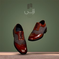 تصویر کفش چرم مجلسی مردانه آرنی مدل 162 