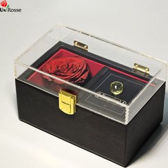 تصویر باکس گل رز جاودان مدل ملودی موزیکال 