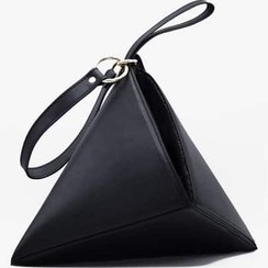 تصویر کیف دوشی چرم هرمی 