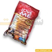 تصویر تشویقی سگ لاومی حاوی میله دنتال با دورپیچ مرغ LoveMe Dog Treat