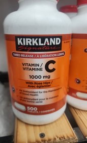 تصویر قرص ویتامین C کرکلند 1000mg (500 عددی) Vitamin c Kirkland