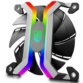 تصویر DeepCool MF120 PWM Smart RGB Fans with Aluminium Frame Full WiFi Controller 120mm (3 pack) 