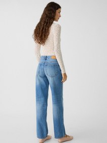 تصویر شلوار جین زنانه استرادیواریوس Stradivarius اورجینال 1410210 