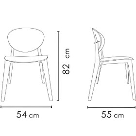 تصویر صندلی اسکای با تشک Sky-P618 Nazari Restaurant Chair-Sky-N618