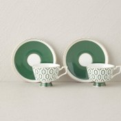 تصویر ست قهوه خوری ۲ نفره انگلیش هوم اکتاویا 90 میلی سبز 