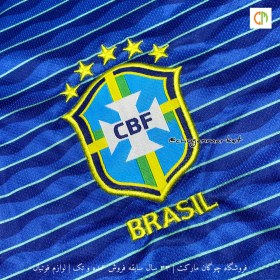 تصویر لباس فوتبال دوم برزیل به همراه شورت کد 22906 