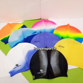 تصویر کلاه شنا سیلیکونی ضد آب عکس خود کالا می باشد_رنگ مورد نظر را در توضیحات قید بفرمایید در صورت موجود بودن اولویت درخواست شما میباشد