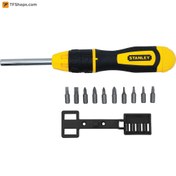 تصویر ابزار نگهدارنده سرپیچگوشتی استنلی مدل 0-68-010 Ratcheting Multi-Bit Stubby Screwdriver