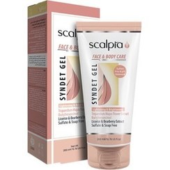 تصویر ژل شوینده اسکالپیا غیر صابونی صورت و بدن Scalpia Face and Body Care Syndet Gel 200ml