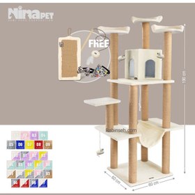 تصویر درخت گربه پنج طبقه نینا پت کدQ cat tree ninapet code Q