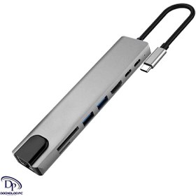 تصویر هاب USB-C هشت پورت 