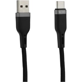 تصویر کابل تایپ سی ویوو مدل PT02 طول 1.2 متر WIWU PT02 USB-C to USB cable 1.2m