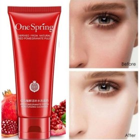 تصویر فوم شستشوی ضدخشکی لیفت کننده انار وان اسپرینگ،حجم100g One spring 