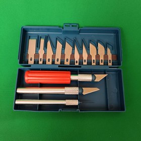 تصویر ست کاتر قلمی ۱۳ عددی 