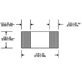 تصویر خازن اس ام دی 180PF (1206) 50V 10% X7R 