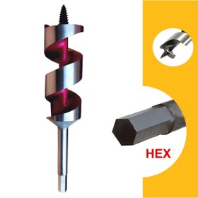 تصویر مته چوب مدل HU-HEX3818 سايز 38 ميليمتر 