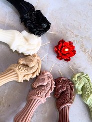 تصویر شمع اسب لاریس - قهوه ای تیره 