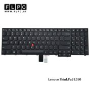 تصویر کیبورد لپ تاپ لنوو ThinkPad E550 مشکی با موس 