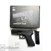 تصویر تفنگ اسباب‌بازی کلت نیمه فلزی V313 